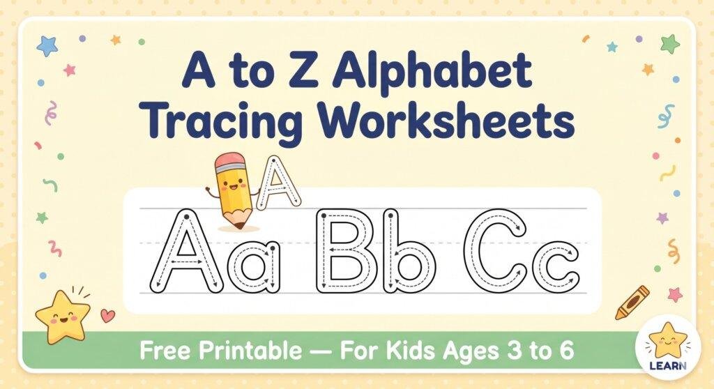Free Printable Alphabet Tracing Worksheets for Preschoolers